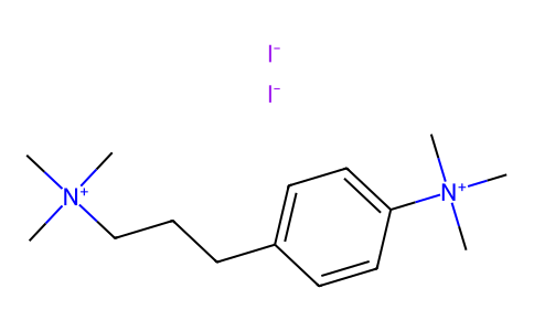 Ammonium, (3-(p-trimethylammoniophenyl)propyl)trimethyl-, diiodide 63951-23-5